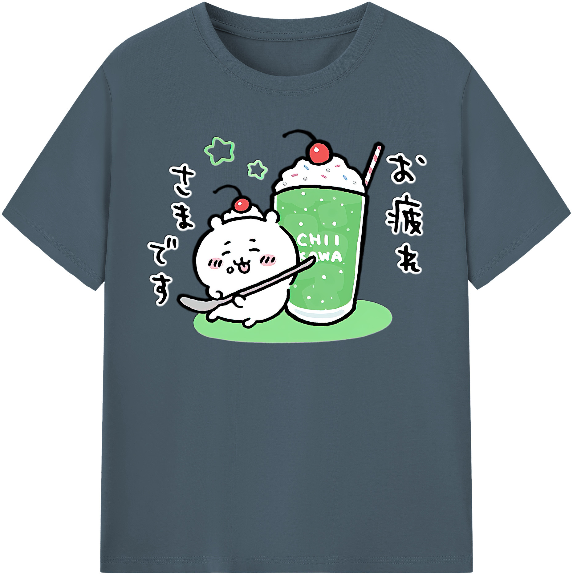 （画像用） ちいかわ ちいかわ Chii-kawa chiikawa 綿100％半袖Tシャツ（フロントプリント）